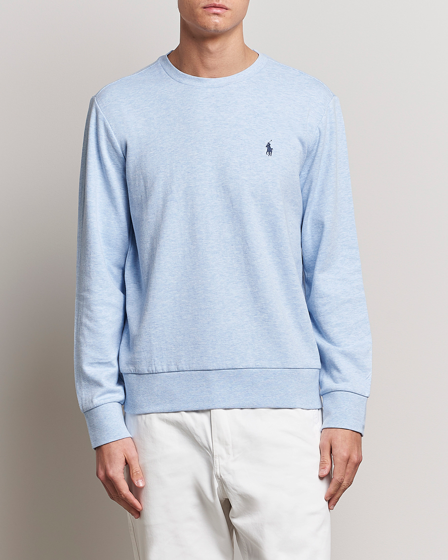 Herren | Pullover | Polo Ralph Lauren | Double Knitted Jersey Sweatshirt Elite Blue Heather