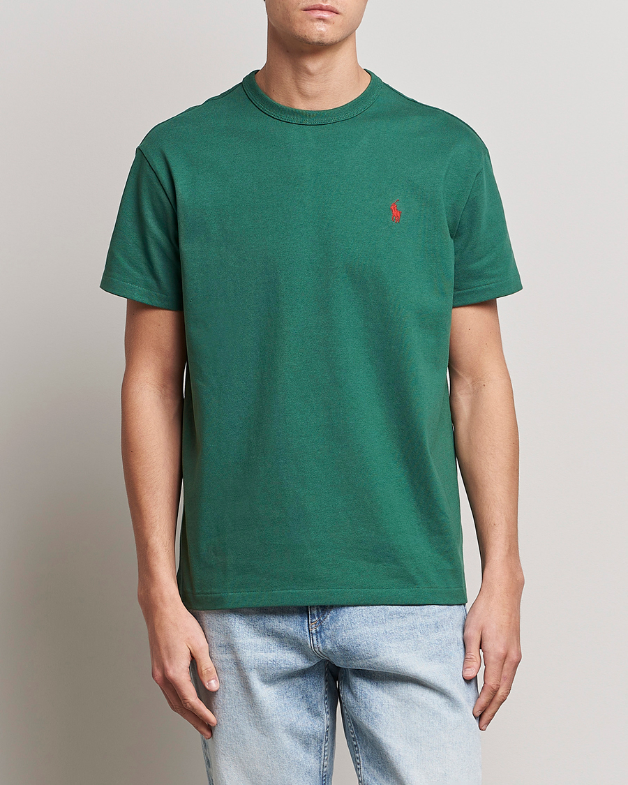 Herren | T-Shirts | Polo Ralph Lauren | Heavyweight Crew Neck T-Shirt Washed Forest