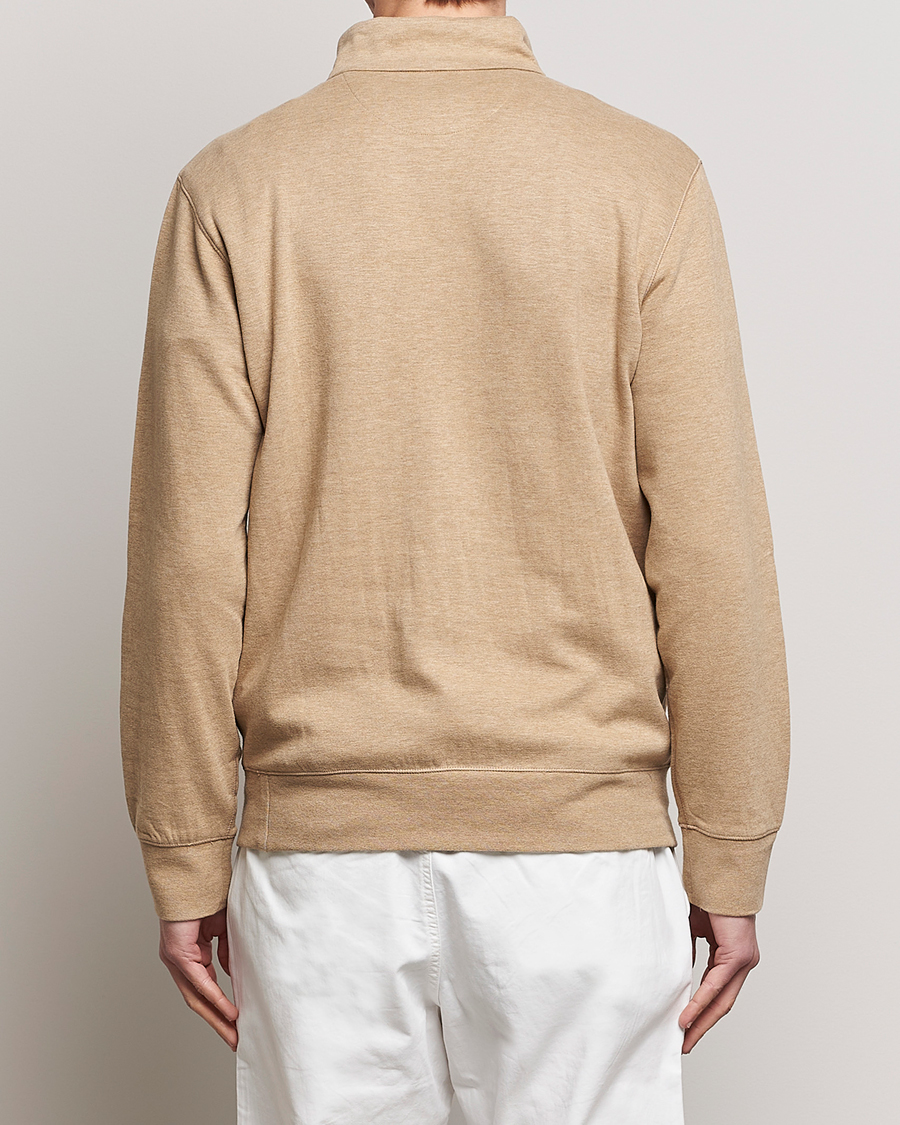 Herren | Pullover | Polo Ralph Lauren | Tech Double Knit Half Zip Luxury Tan Heather