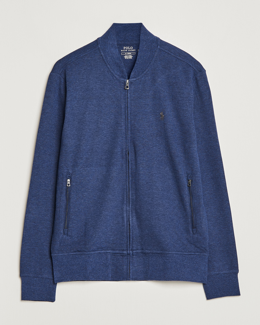 Herren | Pullover | Polo Ralph Lauren | Double Knit Full-Zip Sweater Spring Navy Heather