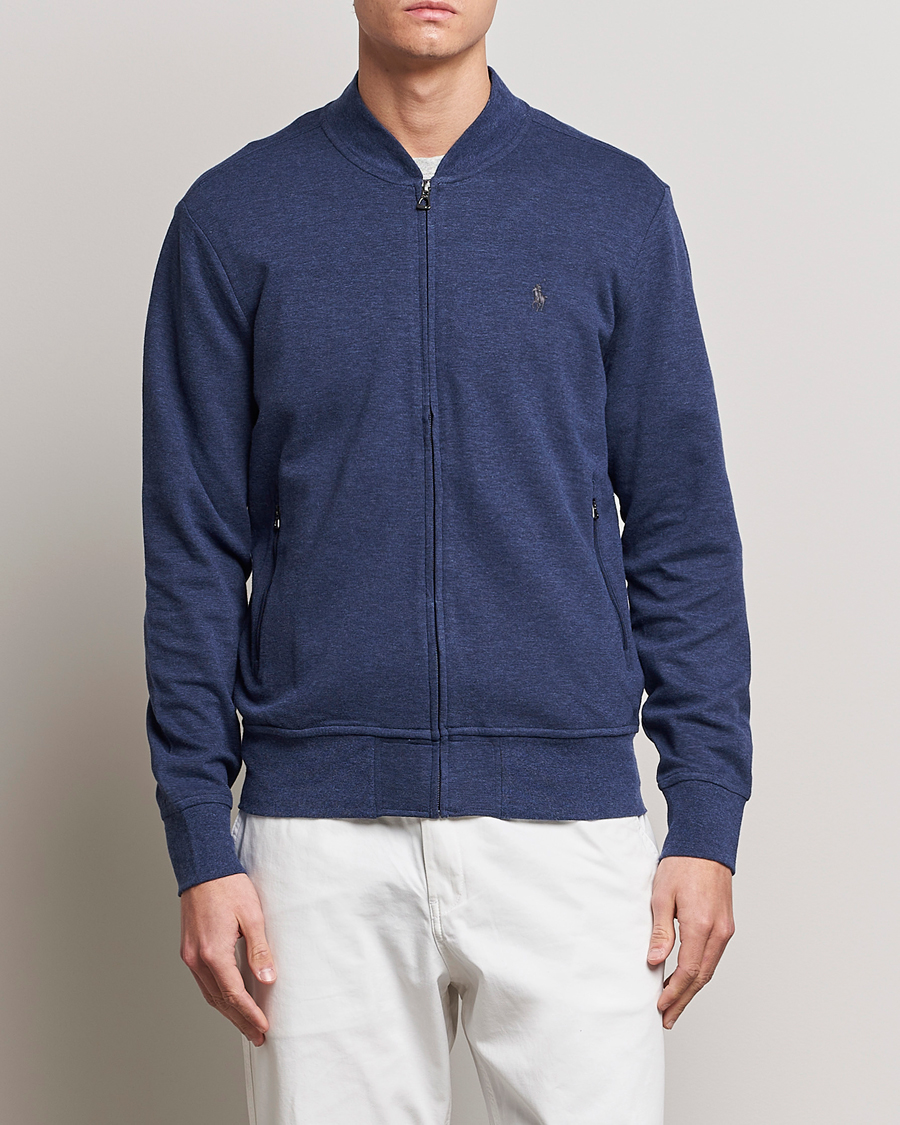 Herren | Pullover | Polo Ralph Lauren | Double Knit Full-Zip Sweater Spring Navy Heather