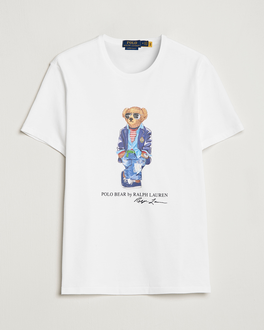 Herren | T-Shirts | Polo Ralph Lauren | Printed Regatta Bear Crew Neck T-Shirt White