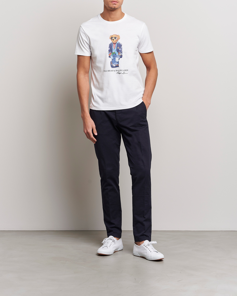 Herren | T-Shirts | Polo Ralph Lauren | Printed Regatta Bear Crew Neck T-Shirt White
