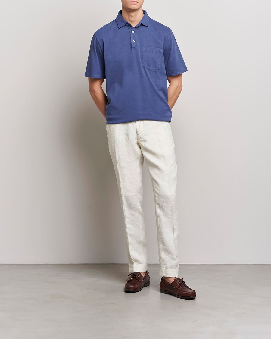 Herren | Poloshirts | Polo Ralph Lauren | Cotton/Linen Polo Boathouse Navy