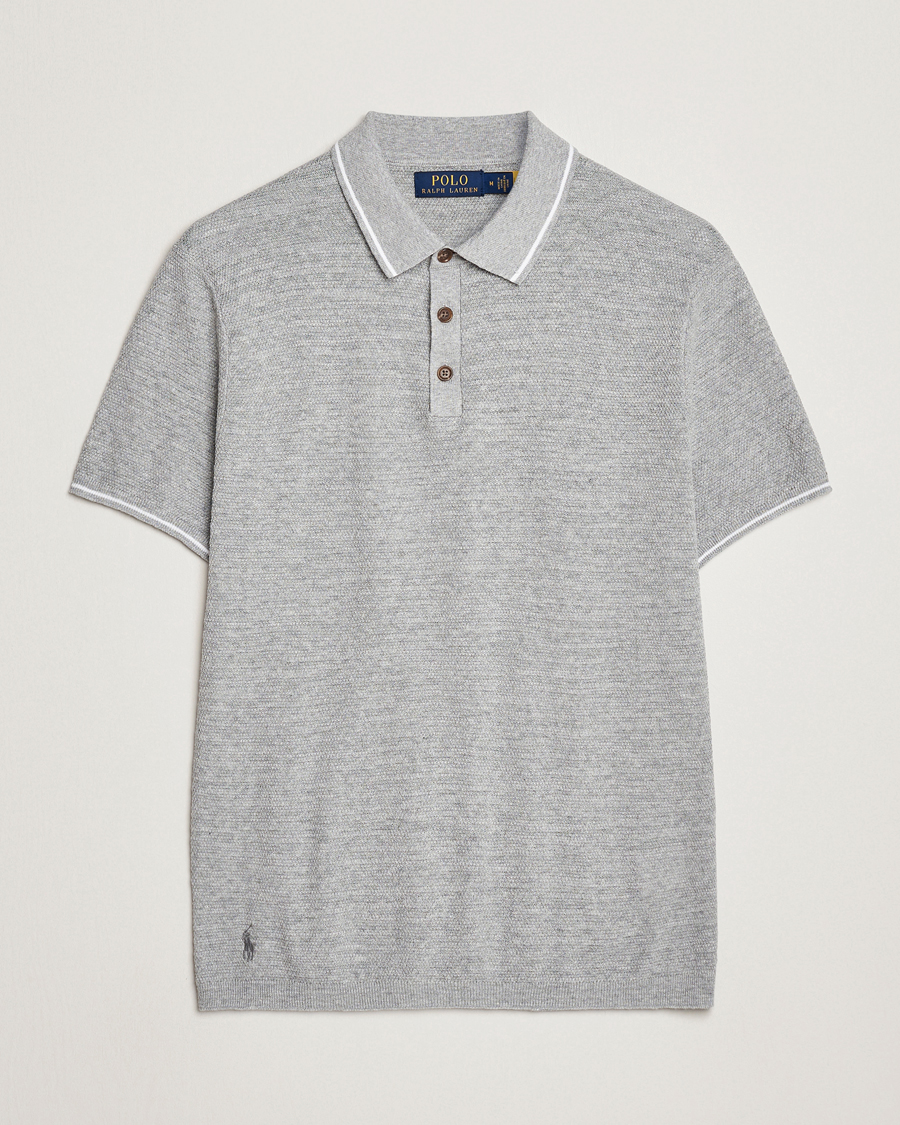 Herren | Poloshirts | Polo Ralph Lauren | Cotton/Linen Textured Polo Andover Heather
