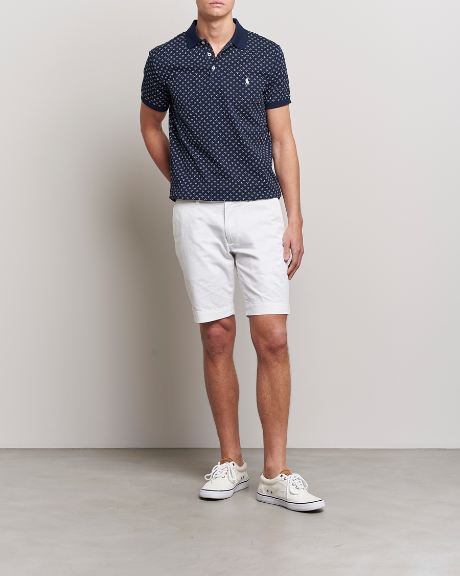 Herren | Poloshirts | Polo Ralph Lauren | Custom Slim Fit Diamond Dots Polo Newport Navy