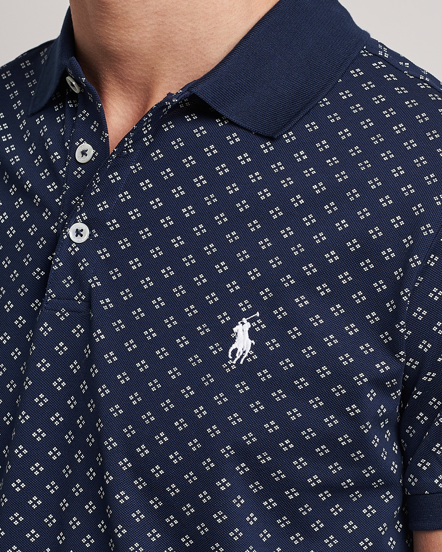 Herren | Poloshirts | Polo Ralph Lauren | Custom Slim Fit Diamond Dots Polo Newport Navy