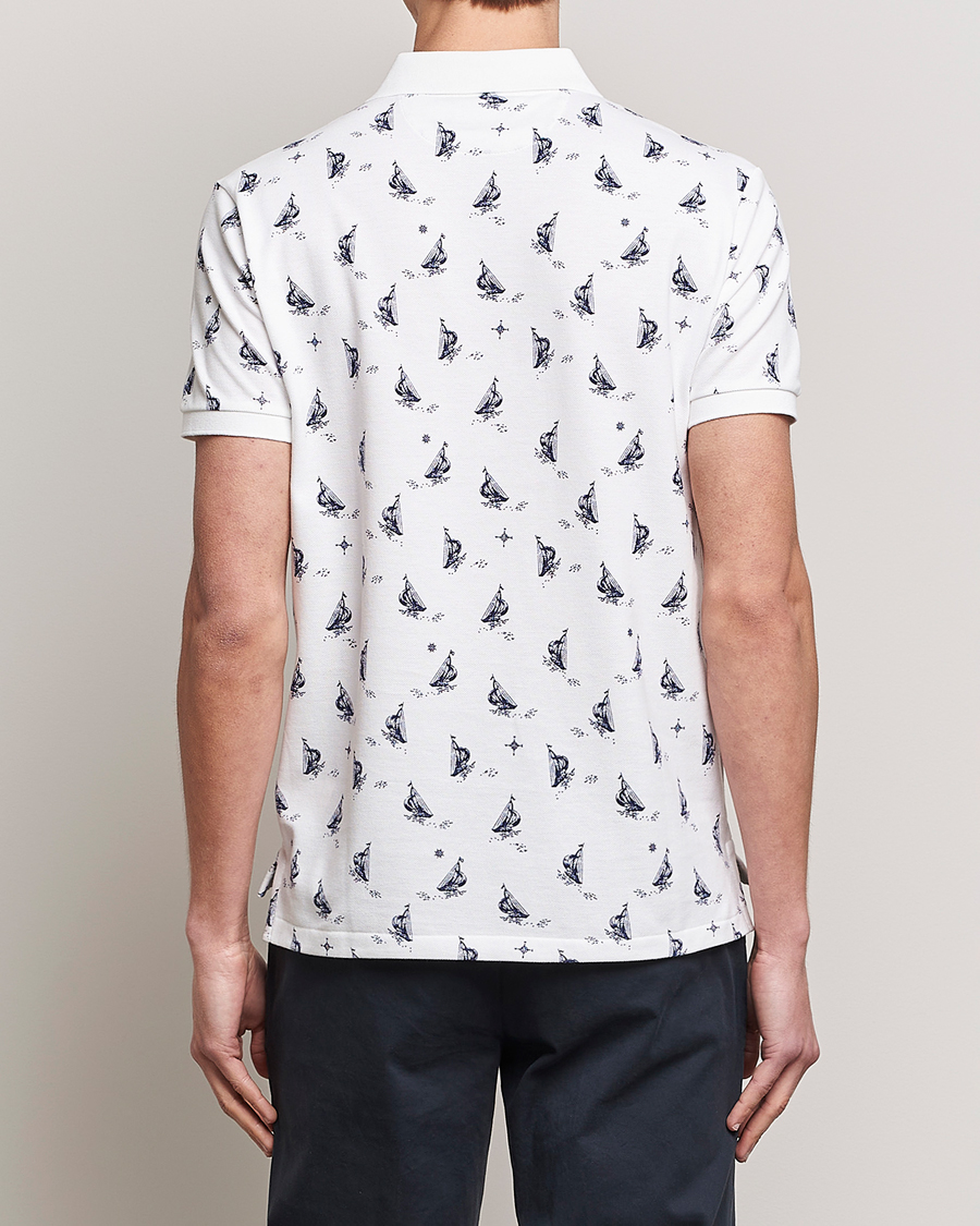 Herren | Poloshirts | Polo Ralph Lauren | Custom Slim Fit Sailboats Polo White