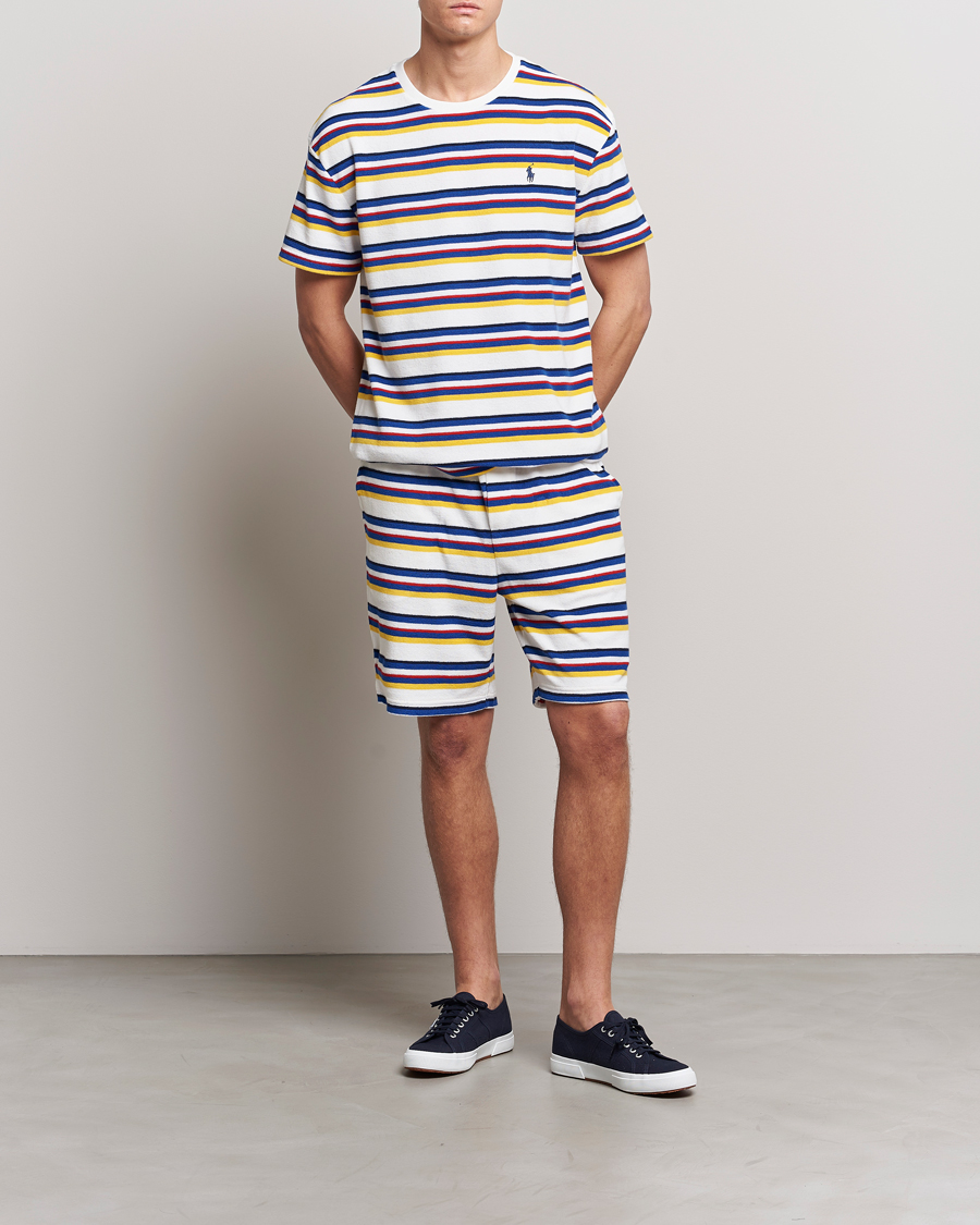 Herren | T-Shirts | Polo Ralph Lauren | Cotton Terry Striped T-Shirt Multi