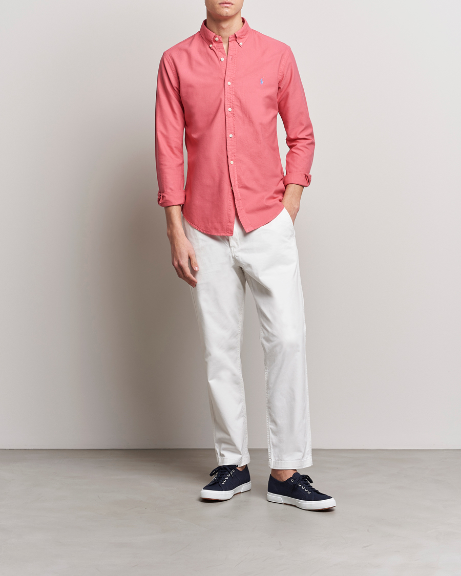 Herren | Hemden | Polo Ralph Lauren | Slim Fit Garment Dyed Oxford Red Sky