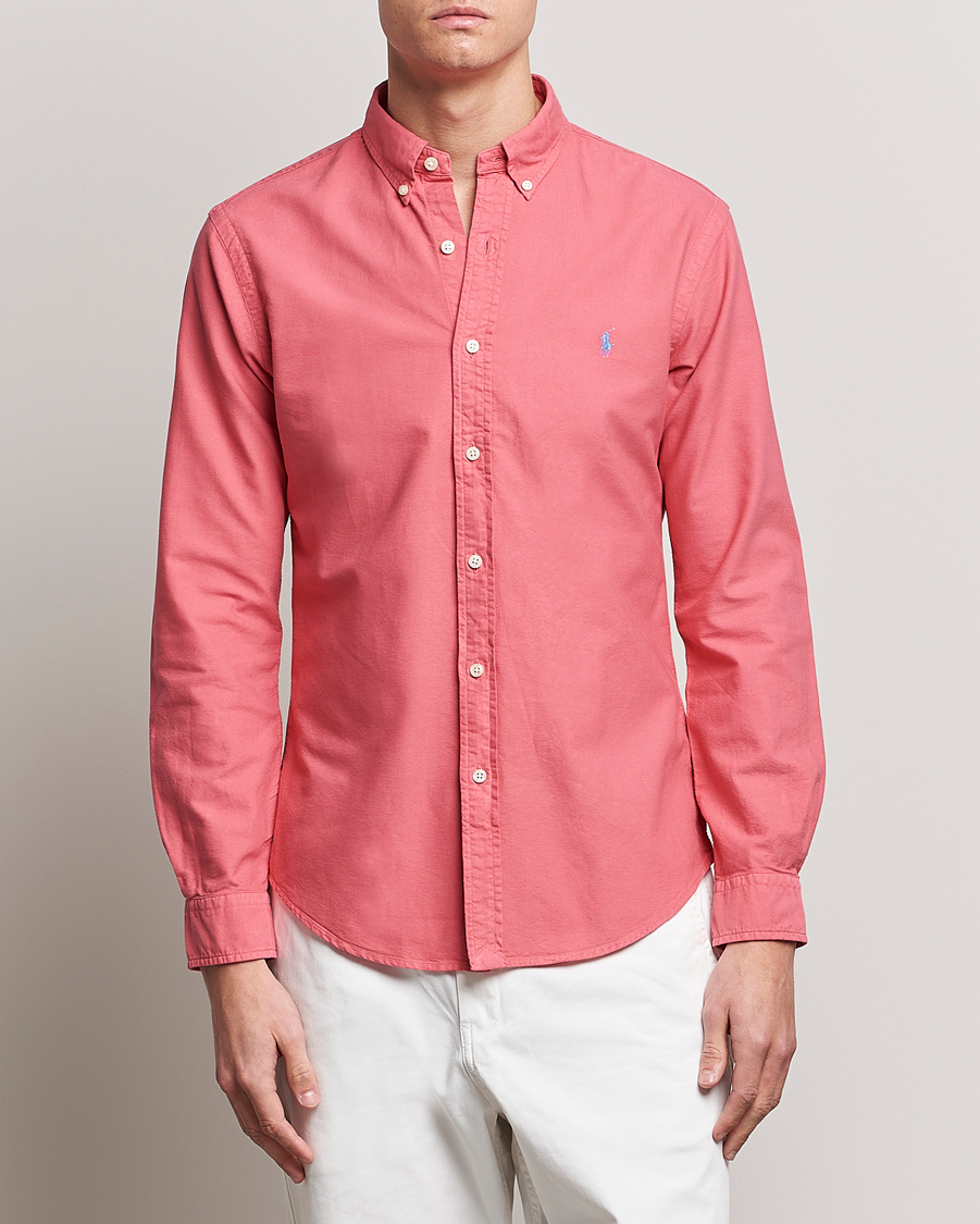 Herren | Hemden | Polo Ralph Lauren | Slim Fit Garment Dyed Oxford Red Sky
