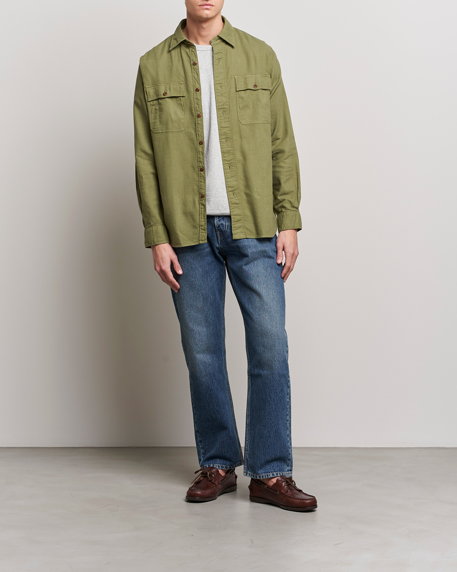 Herren | Hemden | Polo Ralph Lauren | Cotton Overshirt Sage Olive