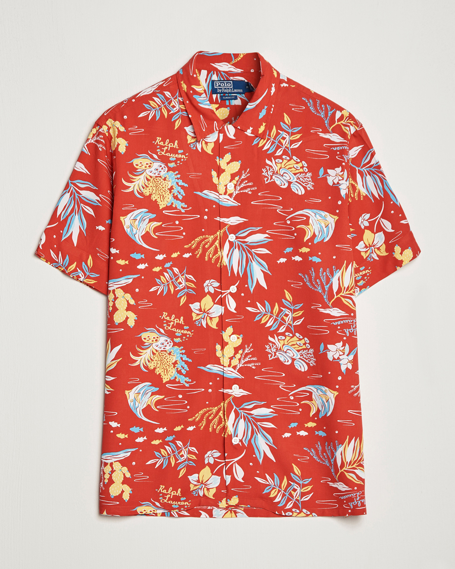 Herren | Hemden | Polo Ralph Lauren | Printed Flower Short Sleeve Shirt Sun Sand Surf