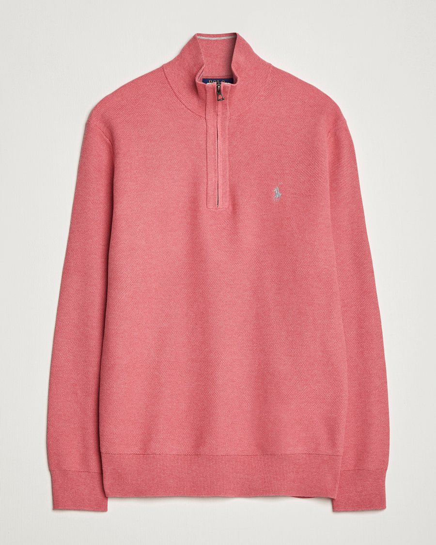 Herren | Pullover | Polo Ralph Lauren | Textured Half-Zip Red Sky Heather