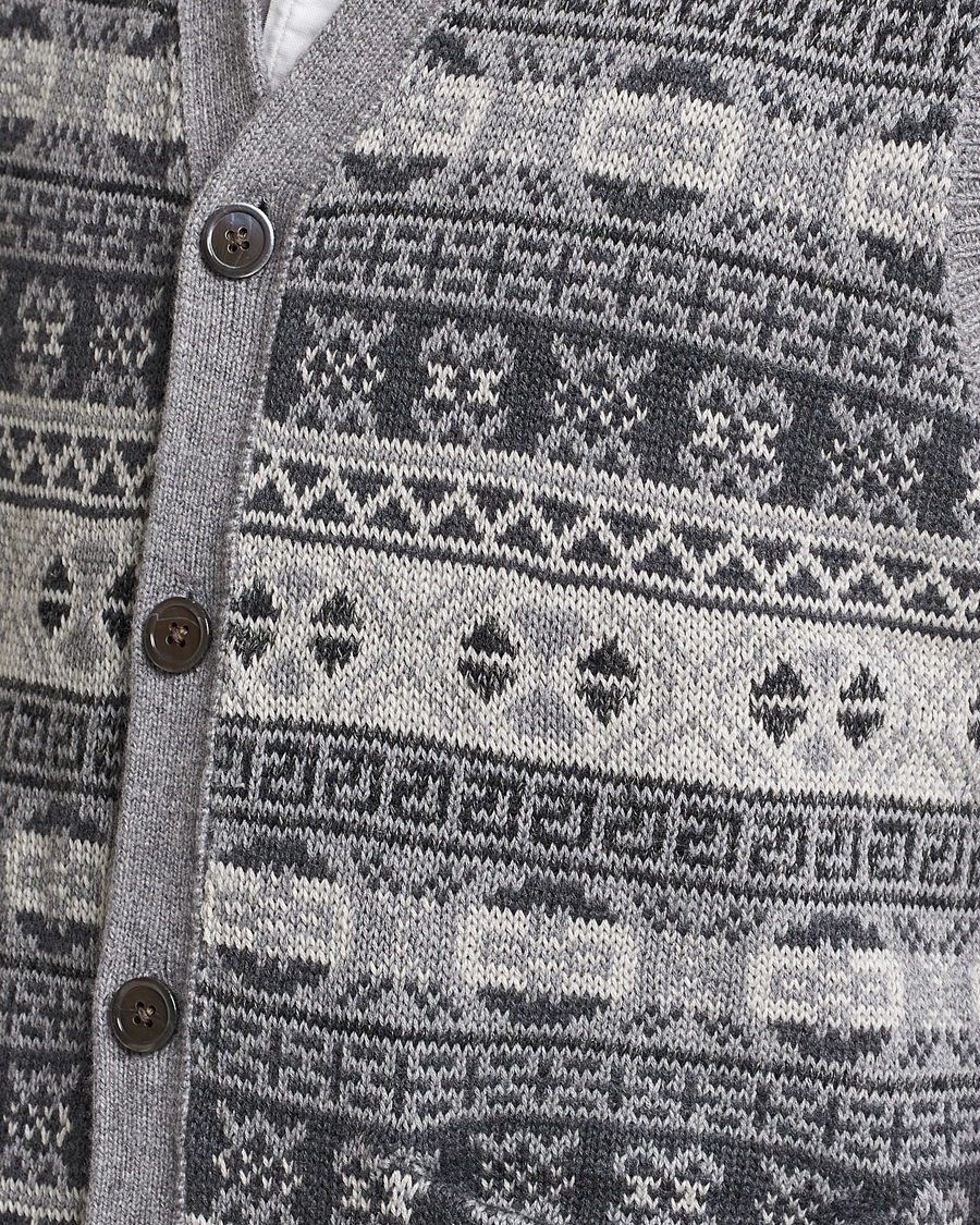 Herren | Pullover | Polo Ralph Lauren | Knitted Fairisle Vest Grey
