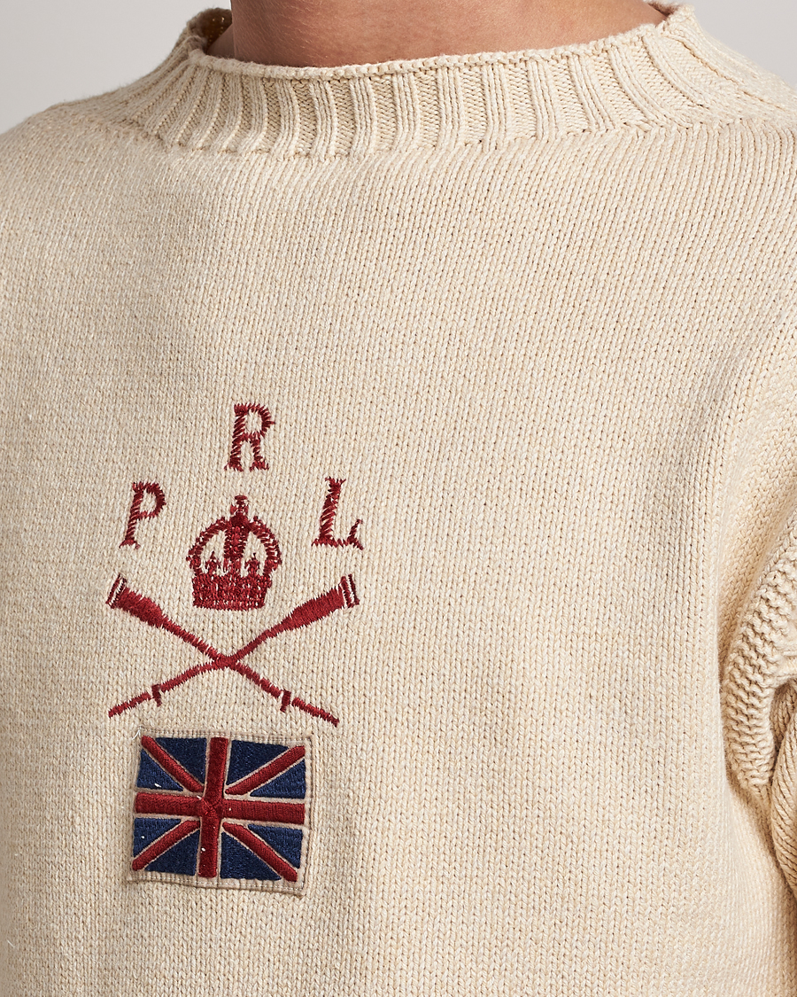 Herren | Pullover | Polo Ralph Lauren | Knitted Anchor Sweater Cream