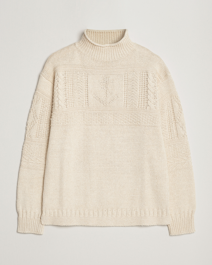 Herren | Pullover | Polo Ralph Lauren | Knitted Fishermen Sweater Cream
