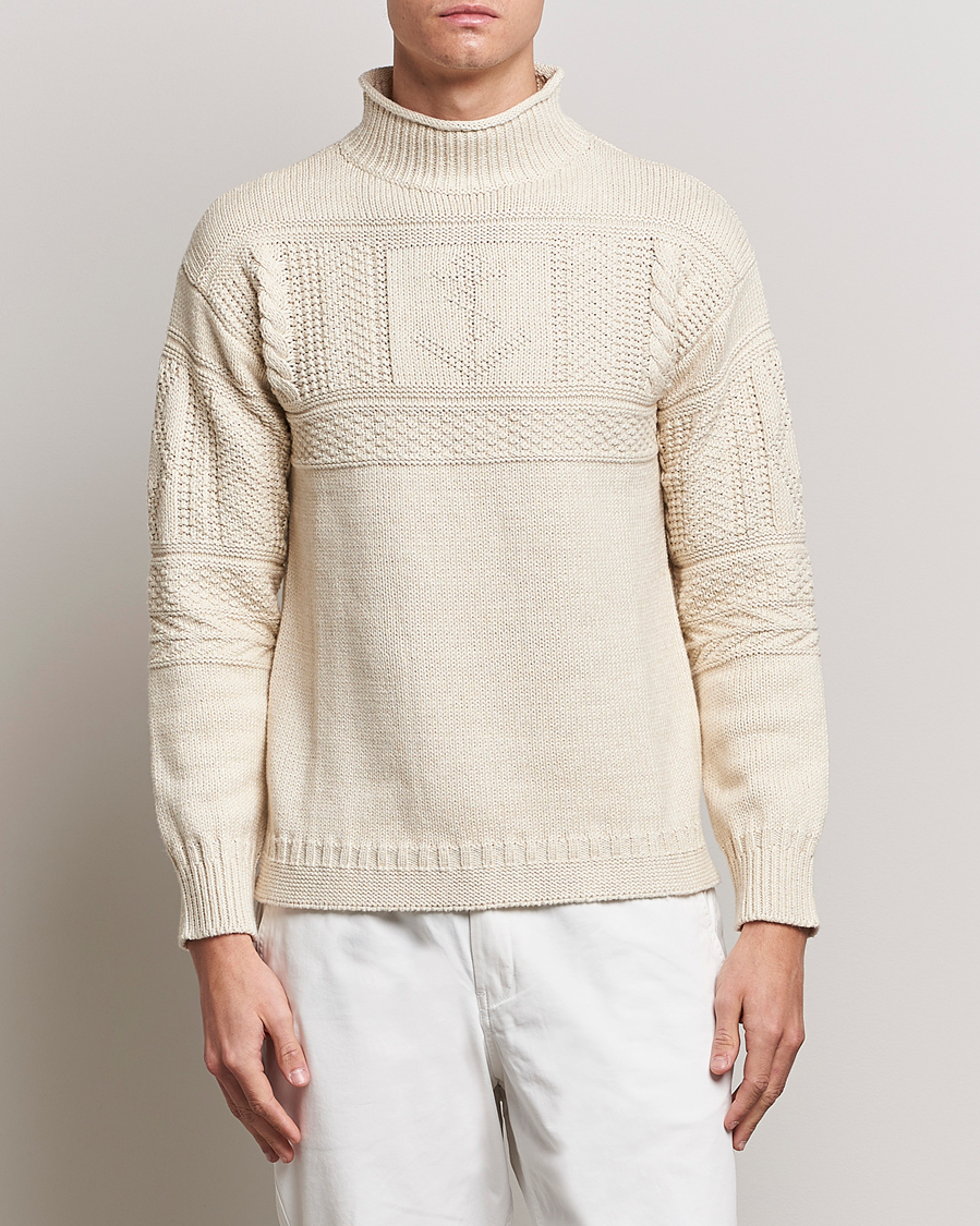 Herren | Pullover | Polo Ralph Lauren | Knitted Fishermen Sweater Cream