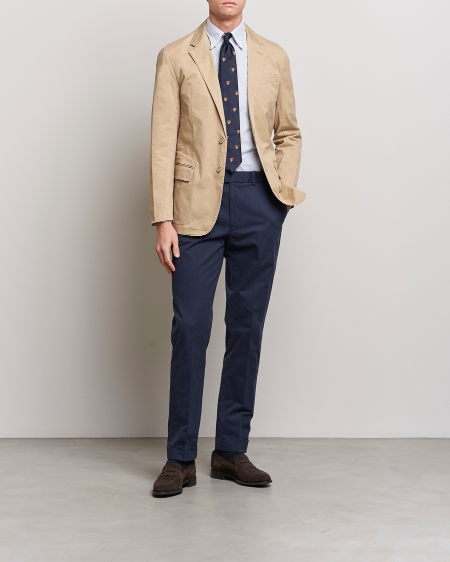 Herren | Hosen | Polo Ralph Lauren | Cotton Stretch Trousers Nautical Ink