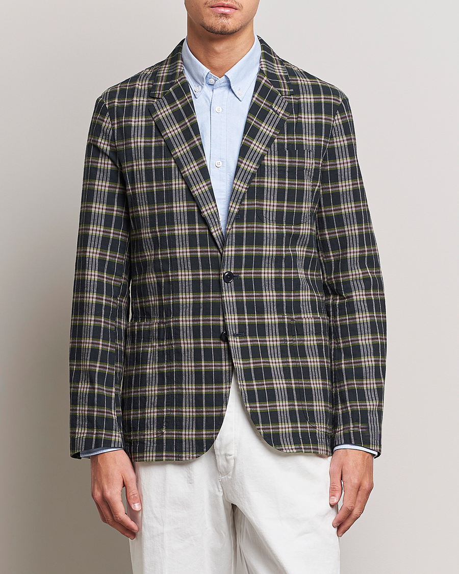 Herren | Sakkos | Polo Ralph Lauren | Cotton Madras Checked Blazer Navy/Olive/Burgundy