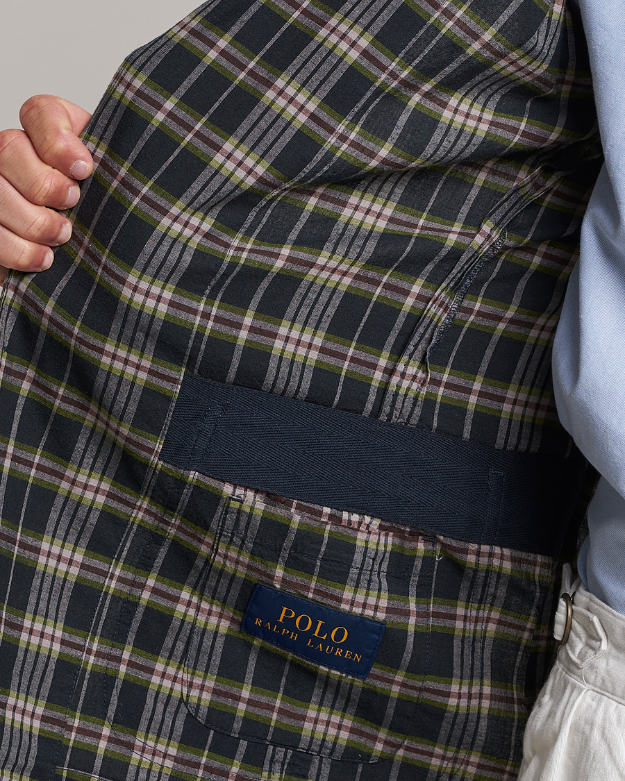 Herren | Sakkos | Polo Ralph Lauren | Cotton Madras Checked Blazer Navy/Olive/Burgundy