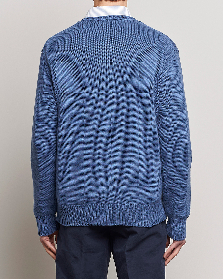 Herren | Pullover | Polo Ralph Lauren | Cotton Knitted Bear Sweater Blue Haven