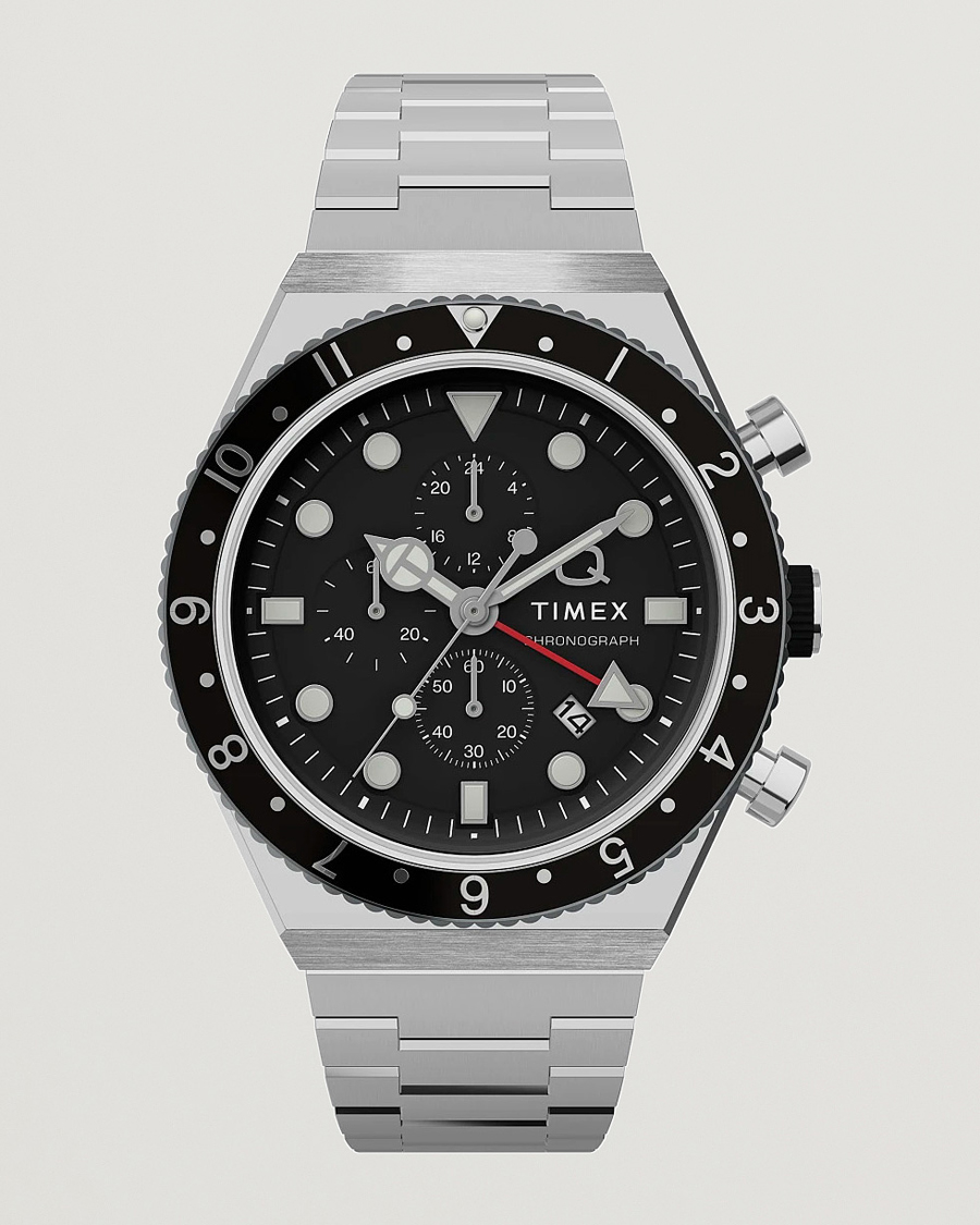 Herren | Timex Time Zone Chronograph 40mm Black Dial | Timex | Time Zone Chronograph 40mm Black Dial
