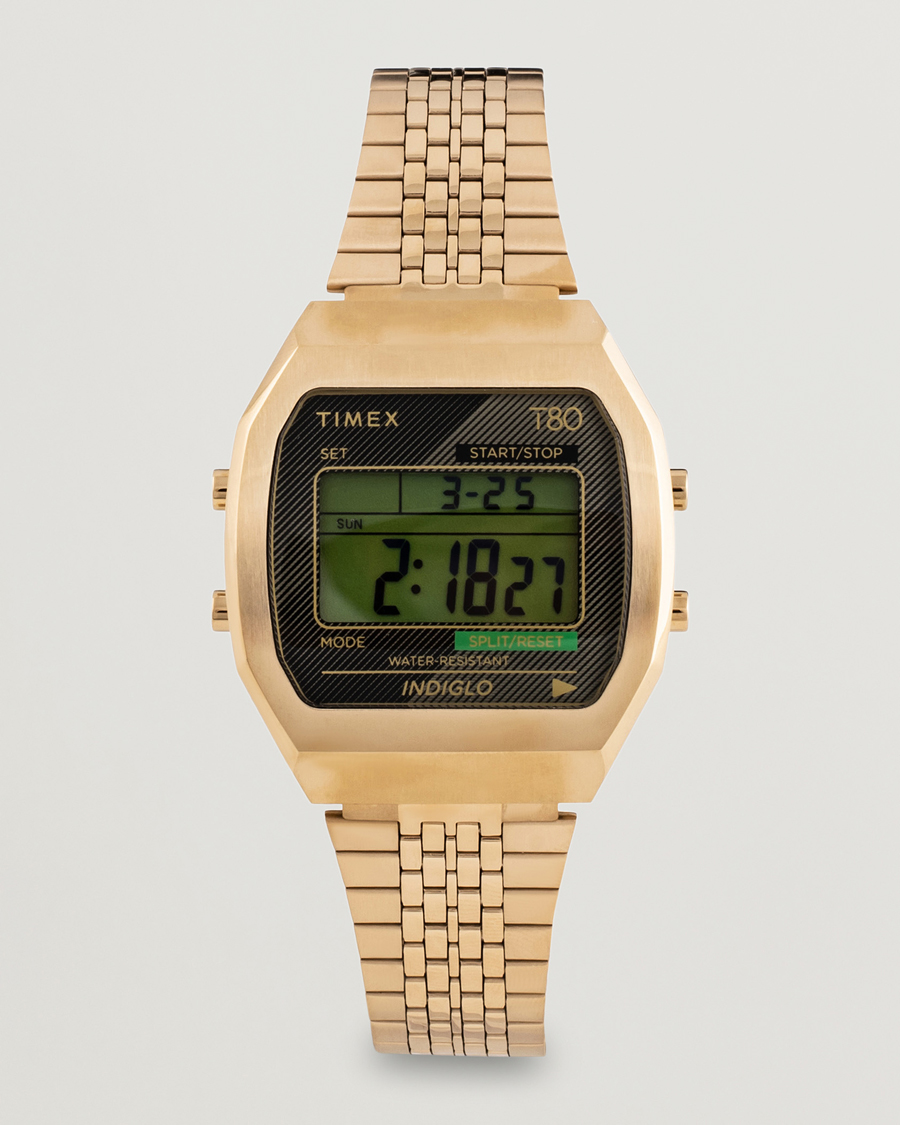 Herren | Timex T80 Stainless Steel 36mm Gold | Timex | T80 Stainless Steel 36mm Gold