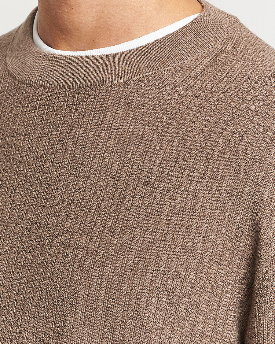 Herren | Pullover | Tiger of Sweden | Elssler Merino Pullover Olive Grey
