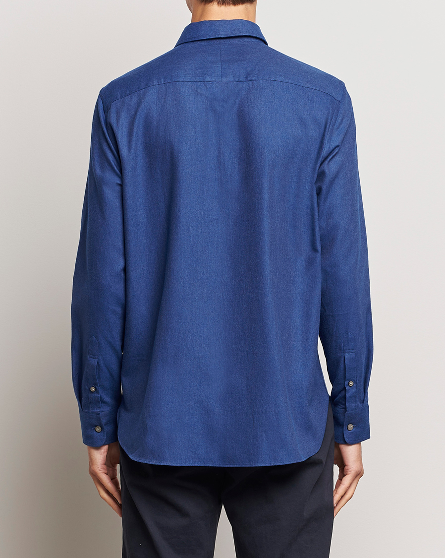 Herren | Hemden | Tiger of Sweden | Benjamin Flannel Shirt Blue Melange