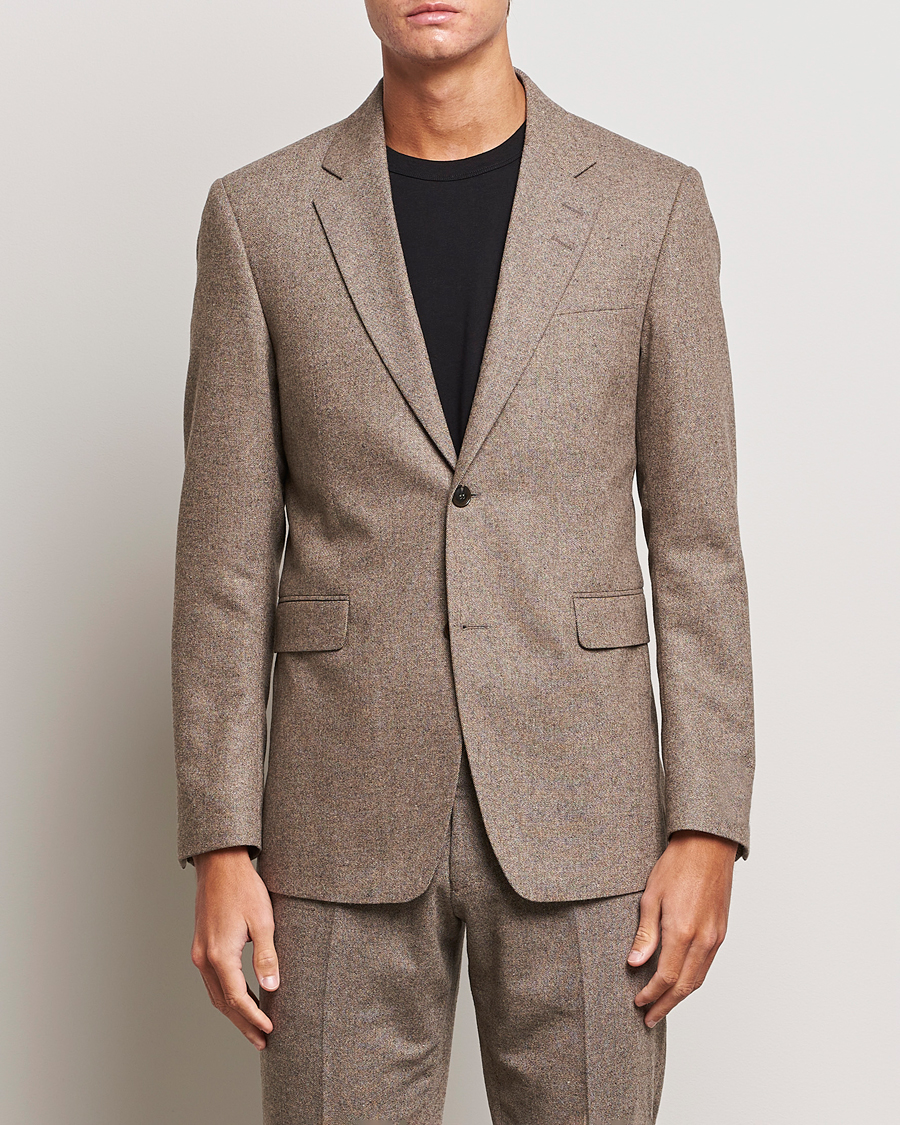 Herren | Sakkos | Tiger of Sweden | Justin Brushed Wool Blazer Burlywood