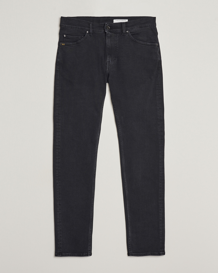 Herren | Jeans | Tiger of Sweden | Evolve Stretch Cotton Jeans Black
