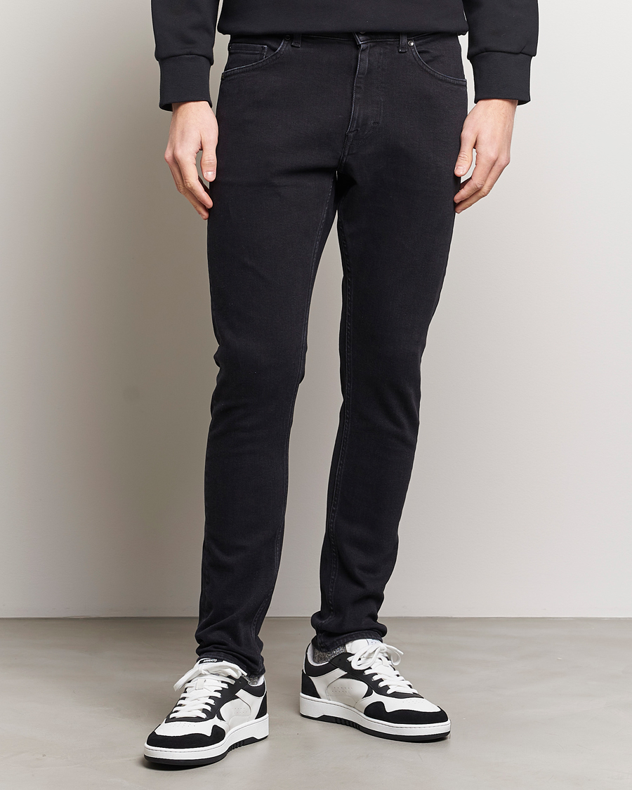 Herren | Jeans | Tiger of Sweden | Evolve Stretch Cotton Jeans Black