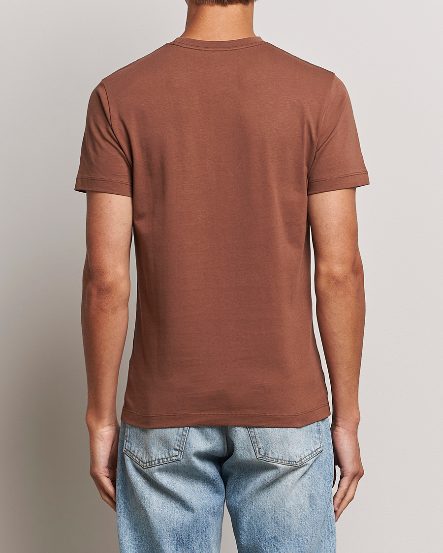 Herren | T-Shirts | Tiger of Sweden | Dillan Crew Neck Logo T-Shirt Golden Copper