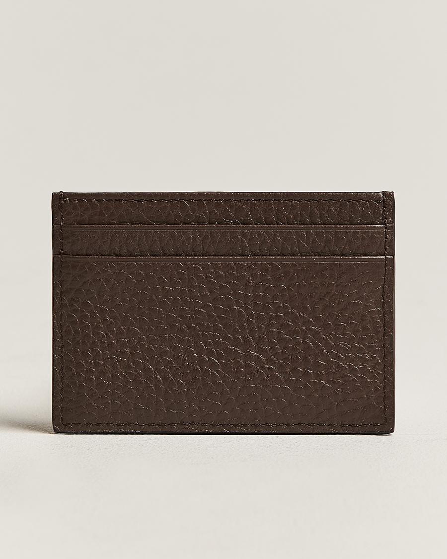 Herren | Tiger of Sweden Wharf Leather Card Holder Brown | Tiger of Sweden | Wharf Leather Card Holder Brown