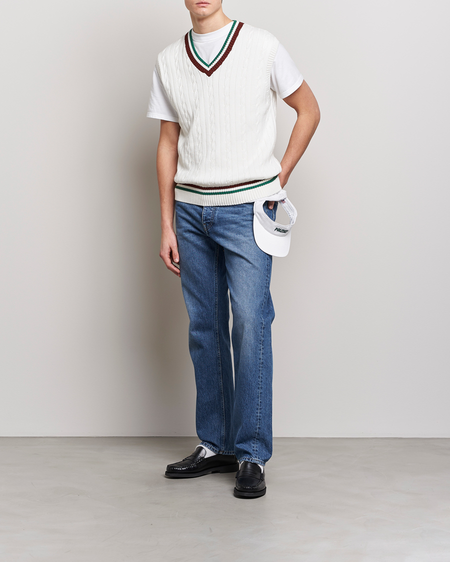 Herren | Pullover | Palmes | James Knitted Vest White