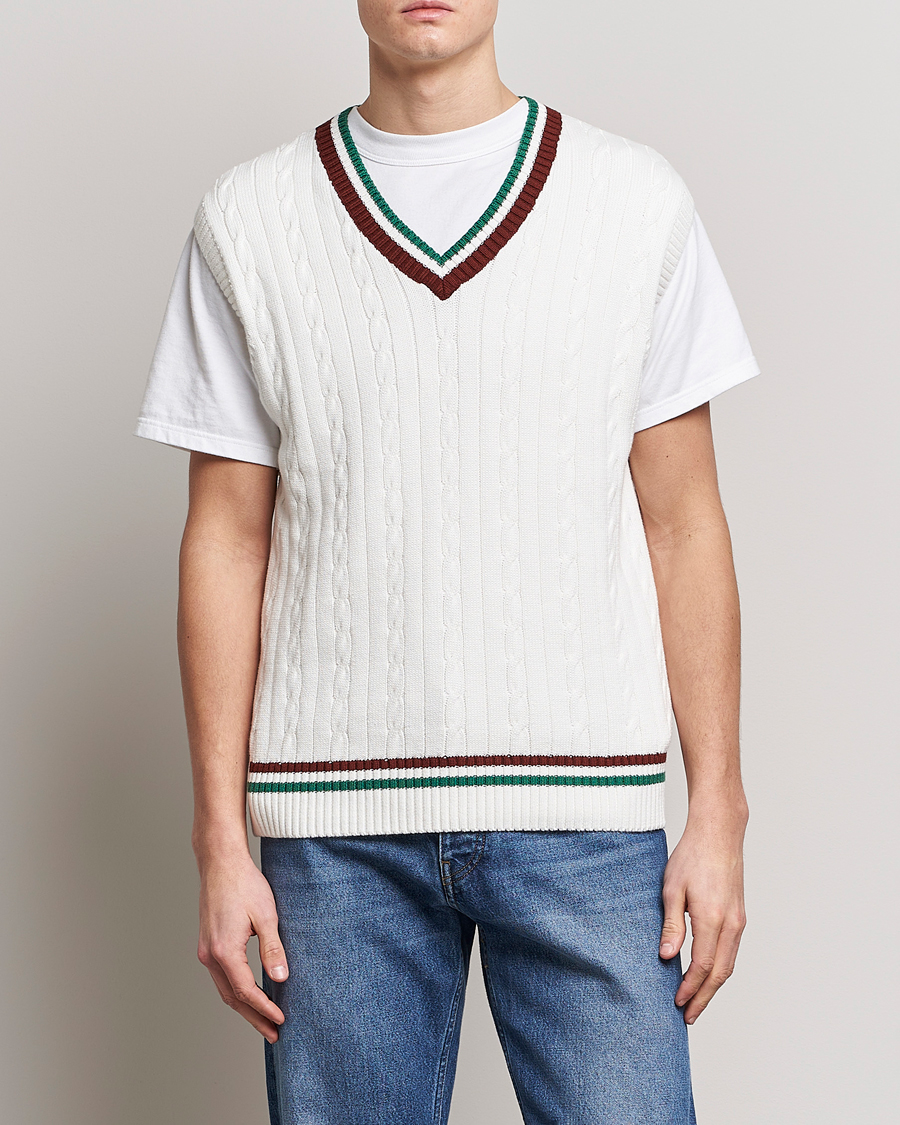Herren | Pullover | Palmes | James Knitted Vest White