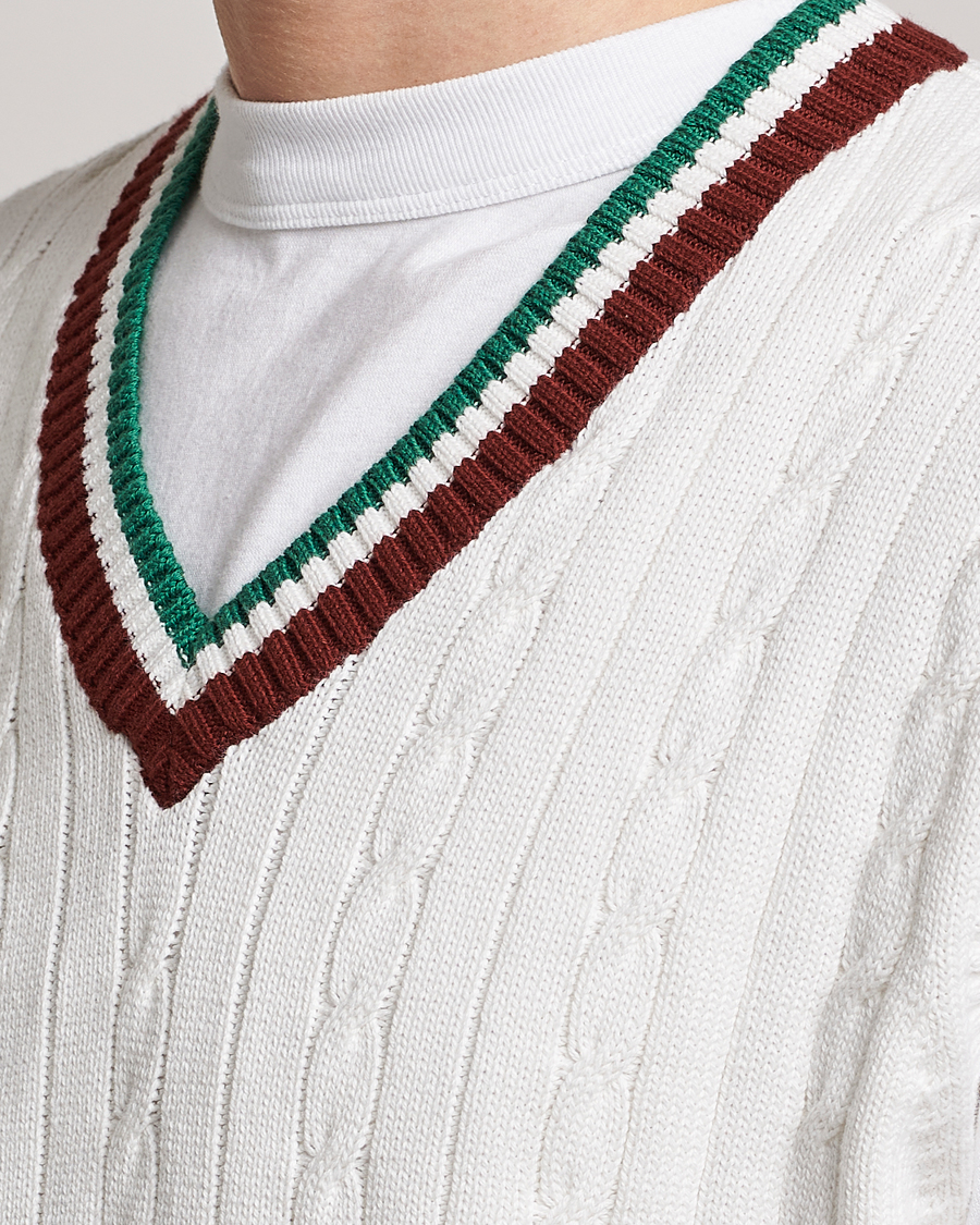 Herren | Pullover | Palmes | James Knitted Vest White