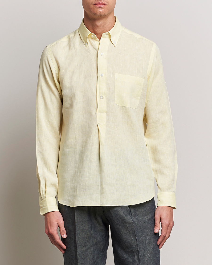 Herren | Hemden | Beams F | Button Down Pullover Shirt Yellow