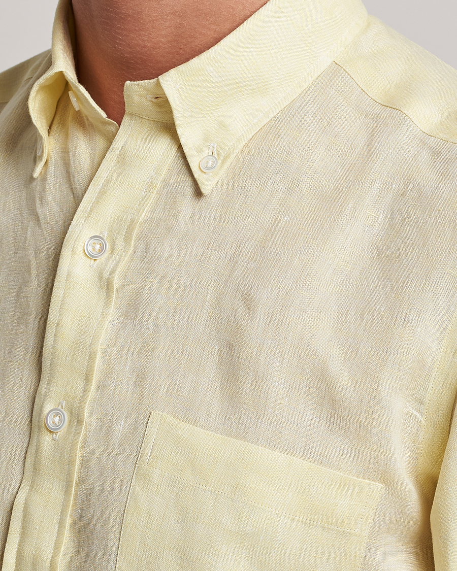 Herren | Hemden | Beams F | Button Down Pullover Shirt Yellow