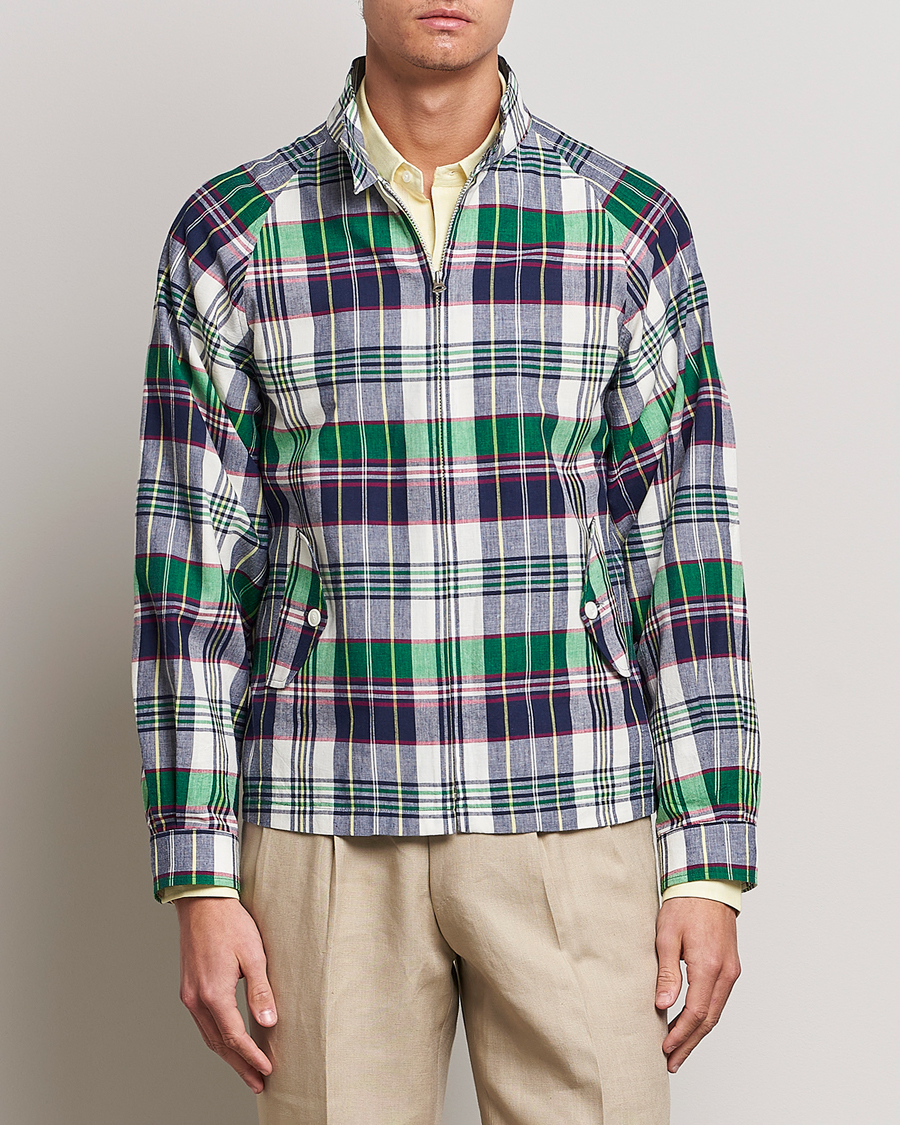 Herren | Jacken | Beams F | Driving Blouson Blue Madras