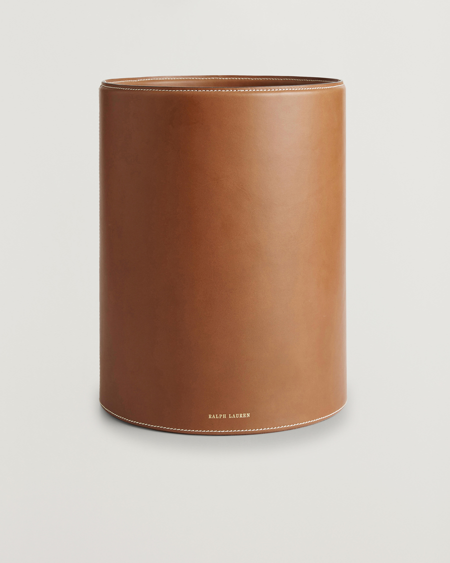 Herren | Für das Zuhause | Ralph Lauren Home | Brennan Leather Waste Bin Saddle Brown