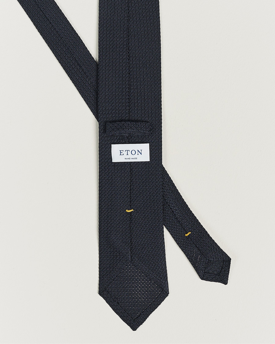 Herren | Krawatten | Eton | Grenadine Tie Dark Blue