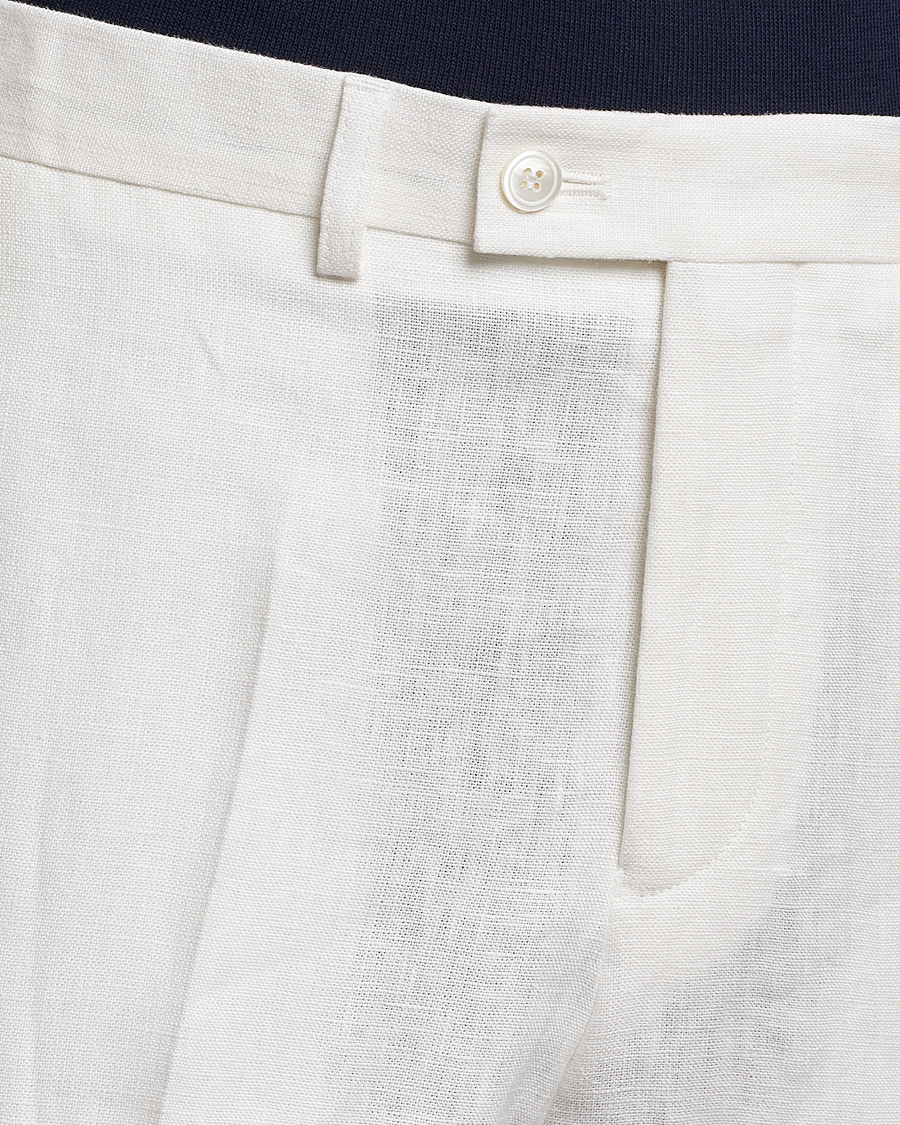 Herren | Hosen | Oscar Jacobson | Deccan Linen Trousers White