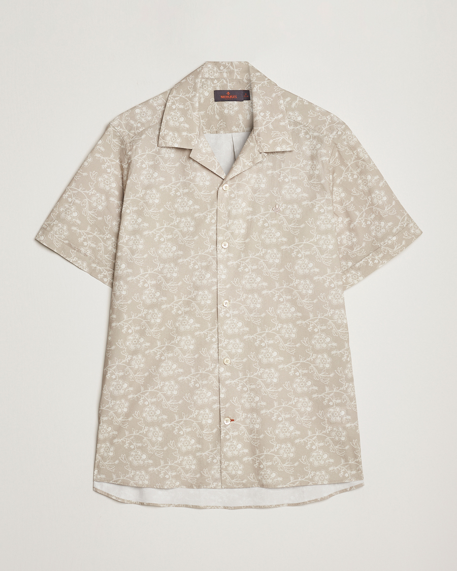 Herren | Hemden | Morris | Printed Short Sleeve Shirt Khaki