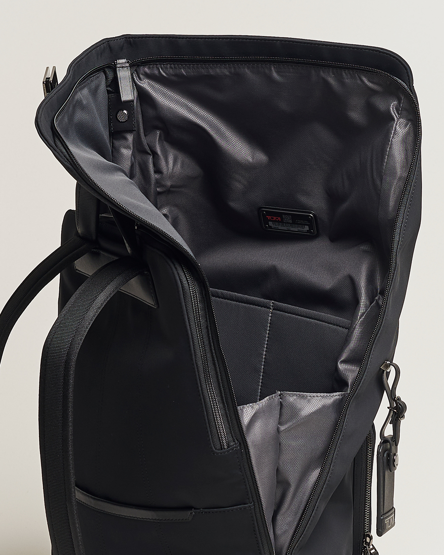 Herren | TUMI Harrison Osborn Roll Top Backpack Black | TUMI | Harrison Osborn Roll Top Backpack Black
