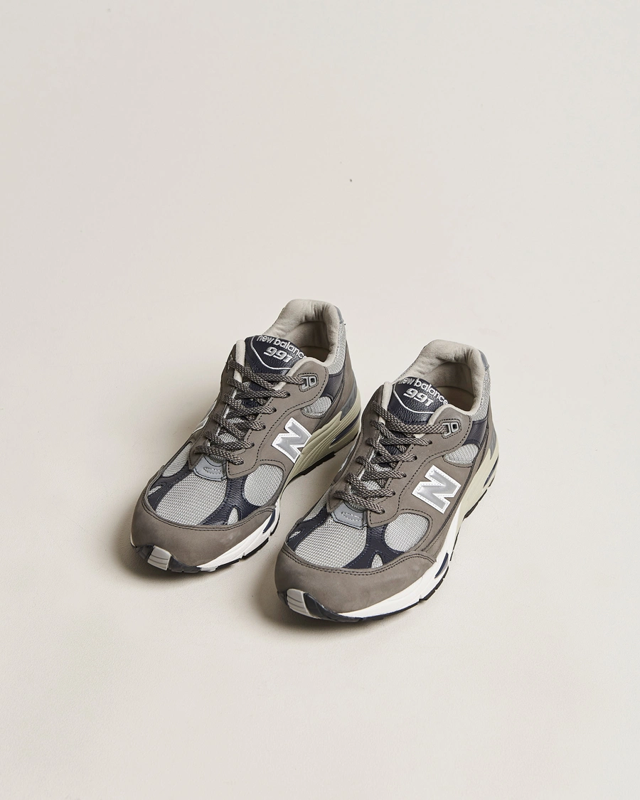 Herren | Wildlederschuhe | New Balance | Made In UK 991 Sneakers Castlerock/Navy