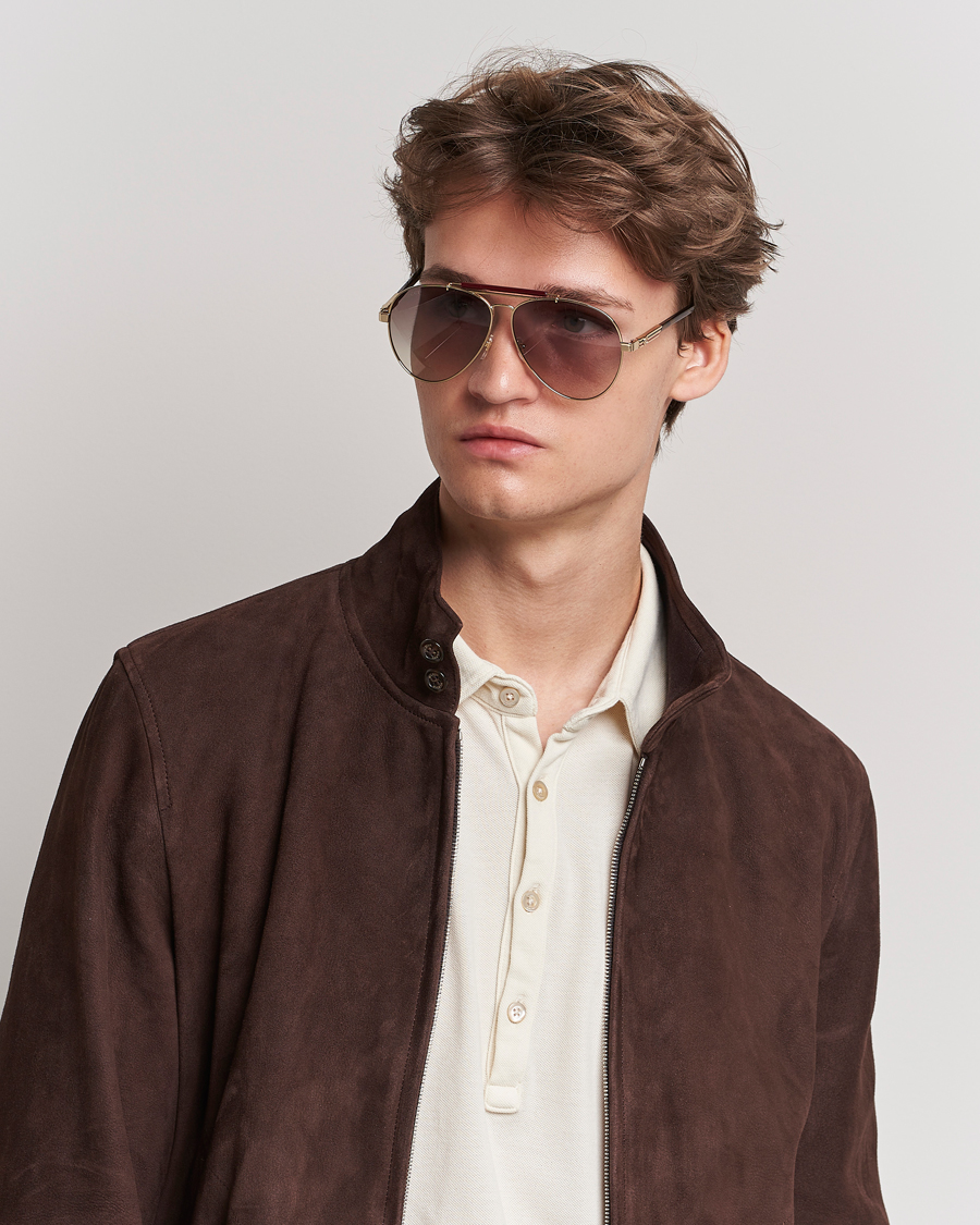 Herren | Gucci GG1287S Sunglasses Havana/Gold | Gucci | GG1287S Sunglasses Havana/Gold