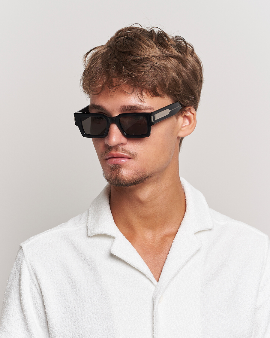 Herren | Sonnenbrillen | Saint Laurent | SL 572 Sunglasses Black/Crystal
