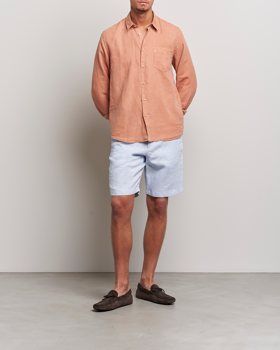 Herren | Shorts | Orlebar Brown | Norwich Linen Shorts Light Island Sky